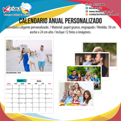 Calendario Anual personalizado 2024