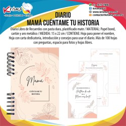 Libreta Diario de Mamá Cuéntame tu historia