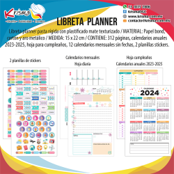 Agenda Libreta Planner Van Gogh