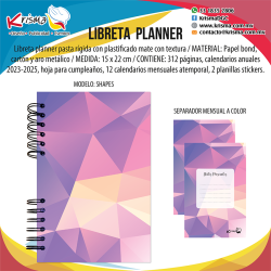 Agenda Libreta Planner Shapes