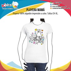 Playera Mamá y 5 hijos