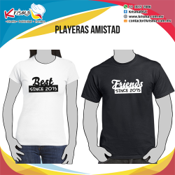 Playeras Best Friends Since "año personalizado"