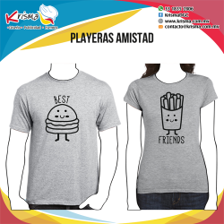 Playeras Best Friends - Hamburguesa y Papas.