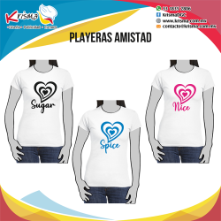 Playeras amistad Sugar Spice Nice