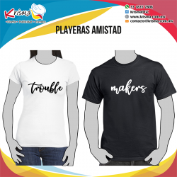 Playeras amistad trouble makers