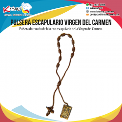 Pulsera Escapulario Virgen del Carmen.