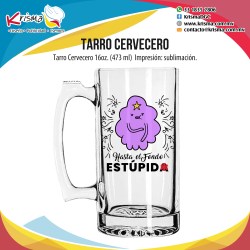 Tarro cervecero Hasta el fondo
