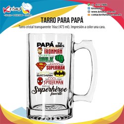 Tarro Papá Super héroes