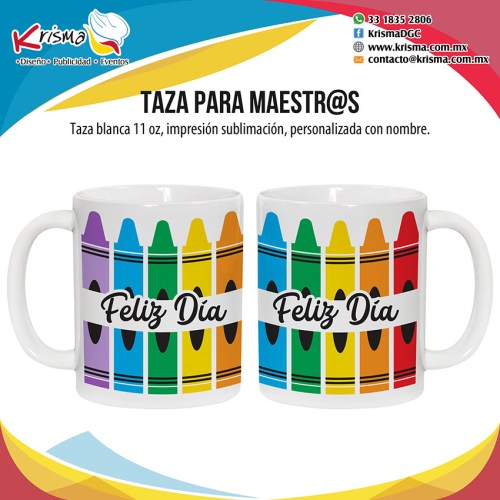 Taza maestra Crayola