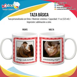 Taza básica dos fotos