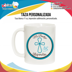 Taza Bautizo personalizada.