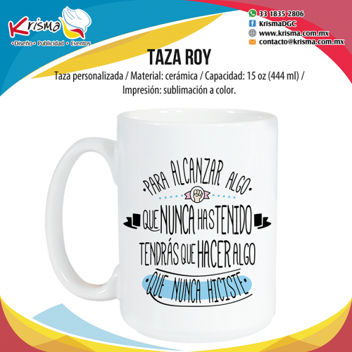 Taza Roy 15 oz