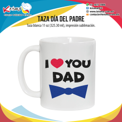 Taza I love you Dad 15 oz