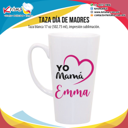Taza cónica Yo Amo a Mamá