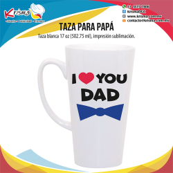 Taza I love you Dad 17oz