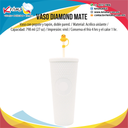 Vaso Diamond Tornasol